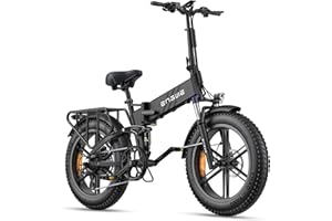 Fafrees ENGWE E-Bike Engine Pro 2.0, Bicicleta eléctrica de alto rendimiento, Urban Mountain Dual Purpose 20 pulgadas, batería de 52 V, 16 Ah, 49-110 KM Ultra Long Range