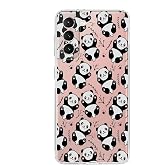 PrintiFy Samsung Galaxy S21 Kamera Korumalı Kapak Panda Tasarımlı Şeffaf Kılıf