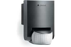‎STEINEL Steinel Bewegungsmelder IS 130-2 schwarz, 130° Bewegungssensor, 12 m Reichweite, für den Innen- und Außenbereich, IP54