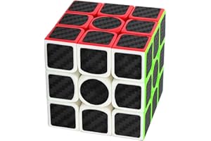Coolzon Zauberwürfel 3x3x3 Speed Cube Würfel Carbon Faser Aufkleber Neue Geschwindigkeits Super Schnell und Glatt