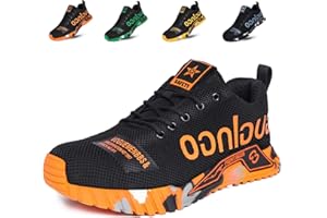 artSew Zapatos de Seguridad para Hombre Ligero Zapatillas Trabajo Mujer Comodo Transpirables Calzado de Seguridad con Puntera de Acero para Construcción y Fábricas