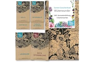 Magic Garden Seeds - Samen-Geschenkset mit 6 prächtigen alten Blumensorten für den Bauerngarten - Blumensamen alte Sorten - Blumen Samen - Pflanzensamen - Garten Geschenk