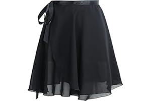 Phoeswan Dance Skirts for Women & Girls, Ballet Chiffon Wrap Skirt with Ties