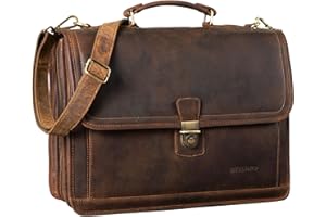 STILORD 'Thaddäus' Valigetta Ventiquattrore in Pelle Uomo Cartella Grande Insegnante Professore Vintage Business