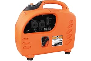 CROSS TOOLS Benzin Inverter Stromerzeuger - Stromaggregat - Generator (2.200 W max. Leistung, 2x 230 V; 1x 12 V Steckdosen, INV-Technologie ermöglicht Laden von Laptop, Handy usw.) CPG 2000 INV, 68040