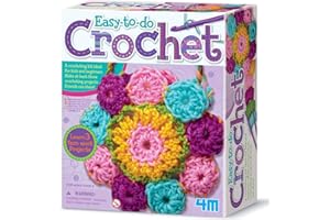 4M Easy to do Crochet Art Kit, Learn to Crochet, Suitable for Boys and Girls Ages 8 and Above, Arts and Crafts Kit