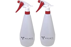 PULMIC TAKE CONTROL Set de 2 Pulverizadores Manuales, Pulverizador Plantas, Uso Desinfectante, Filtro, 3 Modos, Rellenable, Uso Doméstico y Jardinería, 1L