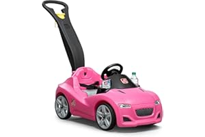 Step2 Whisper Ride Cruiser Walking car in pink | Pushchair/Walking car with handlebar | For children from 1.5 years old