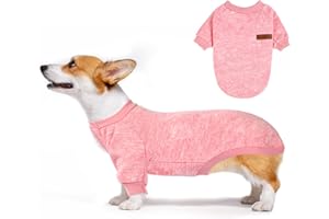 NIUMOWANG Suéter Mascotas,Jersey de Forro Polar para Perros y Gatos,Suéter para Perros Y Gatos para Mascotas,Ropa de Mascota para Cachorro,Adecuado para Perros y Gatitos pequeños,medianos.(Rosado, S)