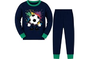 JinBei pyjamas för pojkar, långärmade nattkläder, bomull, pyjamas, 2 delar