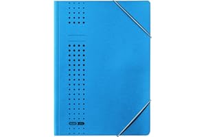 ELBA Teczka z napinaczem narożnym, do formatu A4, z kartonu, niebieska, opakowanie 25 sztuk