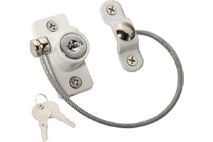 OMOTOOL Blocco di sicurezza per finestra, serratura a battente (2 pacchi), per evitare che i bambini cadano con finestra di protezione del bambino