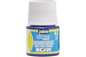 PEBEO Pébéo-Vitrea 160 Placca, Azzurro, 45 ml (Confezione da 1), 45 unità