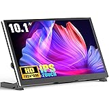 10.1'' Écran Tactile Raspberry Pi Beumons Touchscreen IPS 1024X600 Moniteur Portable USB HDMI Capacitif Pi, Compatible avec R
