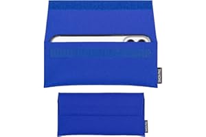 SP SIMON PIKE SimonPike Handyhülle für Samsung Galaxy S24 Ultra, S23 Ultra, S22 Ultra (Gr. S) | Filztasche New York in blau aus Filz (echtem Wollfilz) Handy/Smartphone Tasche