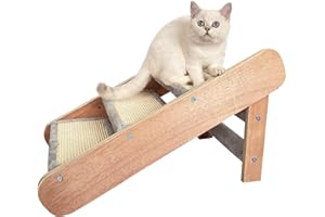 LISZTON Scala per gatti e cani, rampa 2 in 1, pieghevole, 3 gradini, in legno e MDF, fino a 40 kg