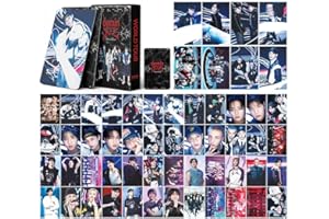 TUYINES Stray Kids Lomo Cards, 55pcs Stray Kids Photocards, Kpop SKZ Photocards, Must-Have for K-pop Fans (A)