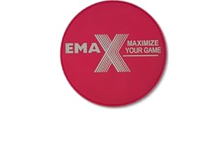‎EMAX BOWLING SERVICE GMBH MAXIMIZE YOUR GAME EMAX | Bowling Shammy Rund mit Gummi-Griff-Fläche - Bowling-Ball-Handtuch | Reinigungs-Pad für Bowlingkugeln | Bowlingtuch Leder | Bowling-Zubehör | Ball-Pflege-Tuch | 4 Farben