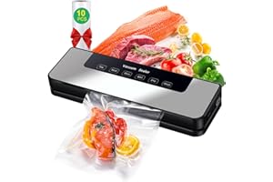 Macchina Sottovuoto per Alimenti Professionale 65 kpa Hilifix, Con sigillo più lungo da 30mm Sigillatore sottovuoto per alimenti freschi sia secchi che umidi, buste per aspirare inclusi