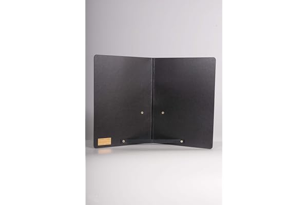 Musichorus Porte Partitions Cantate modèle Scherzo, Noir, A4, Petit, 50 feuilles, Recyclé, 100% Matériau Recyclé, 1 Poche, Coupe 1/2, Haut, Accessoire Indispensable pour Choristes