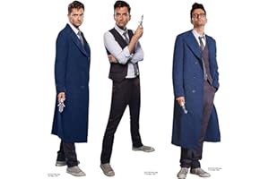 Star Cutouts SC4644 Fourteenth Doctor Who David Tennant Shelf Top Pack Cardboard Cut Outs Height 31cm - Ideal for Gifts & Fans