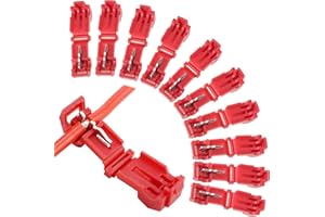 SDHIIOLP Paquete de 10 Conectores de Cable, Cable Delimitador, Estación de Carga, Conector de Rama en T, Terminales de Rama, Ladrón de Energía, Conector Rápido, Compatible con Gardena, Husqvarna, Automower