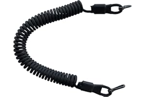 EdcX Paracord Nylon Tactical Lanyard, spiral cable, elastic key pendant made of Paracord, 4 types of fastening to choose from