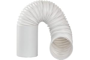 GULREAR JOYOOO Tubo condizionatore mobile locale 2m PVC tubo di scarico flessibile per/counterclockwise installazione direzione(Ø13cm)