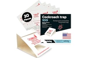 Catchmaster kackerlacksfälla 100i – 30x premium kackerlacksfällor med lim – Giftfri & biocidfri – Medel mot kackerlackor, syr