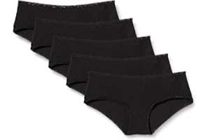 Iris & Lilly Damen Freche Hipster-Unterwäsche Baumwolle, 5er-Pack