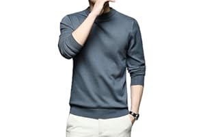 N/H Mezzo Collo Alto Maglione degli Uomini 5 Taglie 5 Colori Tinta Unita Manica Lunga Allentato Maglione Uomo Casual Maglione Abbigliamento Uomo