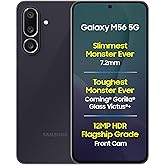 Samsung Galaxy M56 5G Mobile (Black, 8GB RAM, 128GB Storage)| Segment Slimmest | Gorilla Glass Victus+ | 10 Bit HDR Video | 5