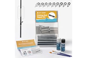 OJYDOIIIY Fishing Rod Repair Kit Complete, Easy&Quick Approach to Repair Broken Fishing Pole with Epoxy Glue