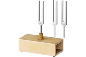 DiDiBirDi Tuning Fork 440Hz 432Hz 417Hz 3-Piece Aluminium Alloy Tuning Fork with Resonance Box for Yoga, Meditation and Relaxation