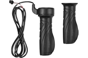 ICHOWHO E Bike Full Twist Throttle - 24V-72V Electric Mountain Bike Upgrade Accessories, Universal Throttle Twist Grip for Electric Bicycle, Scooter, Ebike Right Left Hand Grip