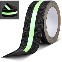 Ruban Adhésif Phosphorescent 9m X 1,3cm - Vert Lumineux - Antidérapant Étanche - Pour Escaliers, Décoration