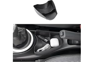 GAFAT Compatibile con Renault Twingo 3 2014-2023 2024 Contenitore Portaoggetti Centrale, Twingo 3 Organizer inferiore Alla Console Centrale, con Tappetini Antiscivolo, installazione Adesiva 3M