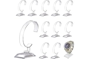 GZcaiyun 12 STK Armbanduhr Ausstellungsstand Halter,PP Kunststoff Uhrenständer Transparent für Armbanduhr Armband Display Steht für Zuhause Oder Store Verwendung