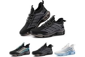 NEOKER Chaussure Running Homme Légère Basket Sport Femme Gym Course Noir Rouge Blanc 36-48 EU