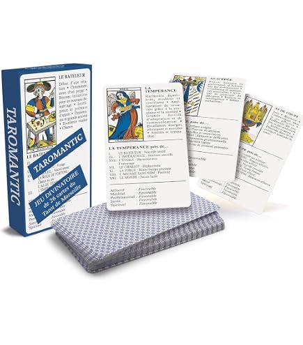 Jeu De Tarot De Marseille Mini - 78 Cartes - Divination Et Voyance - Débutants Et Experts - Cadeau Ésotérique