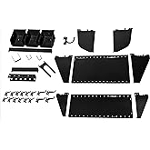 Wall Control KT-400-WRK B Yarıklı Alet Kartı İş İstasyonu Aksesuar Kiti Yalnızca Wall Control Pegboard i&ccedil;in, Siyah