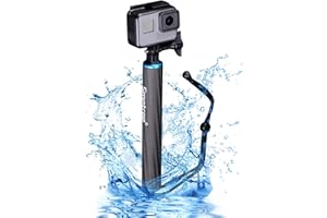 Smatree Empuñadura Impermeable de Fibra de Carbono Flotante para GoPro Fusion MAX/GoPro Fusion/Hero 2018, Hero 12/11/10/9/8/7/6/5/4/3/2/1, dji Osmo Action,Insta 360