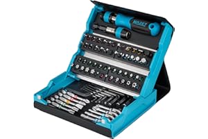 HAZET SmartCase Bit-Satz 2200SC-1 I 69-teiliges Werkzeug Bit-Set, Antrieb: Sechskant 6,3 mm (1/4 Zoll), für Handbetätigung I mobiler Werkzeugkoffer Made in Germany