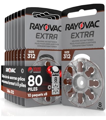 Rayovac Pile Auditive 312 Extra Advanced - Confezione Da 60 Pezzi, Per Apparecchi Acustici, Modelli 312AE/A312/DA312 - Foto 9