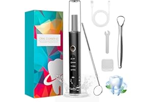Gabrella Plaque Remover for Teeth, 4 Modes Dental Scaler Electric Teeth Cleaning Plaque Removal for Removes Tartar with LED Light, IPX6 Waterproof Tartar Remover for Teeth Tooth Cleaner Plaque Removal