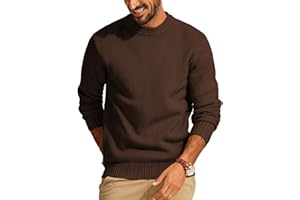 PJ PAUL JONES Herren Feinstrick Pullover Langarm Regular Fit Strickpullover mit Rundhals