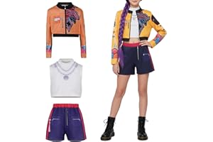 CARNAVALIFE Rumi K-pop disfraz infantil, Disfraz demon Zoey Mira, k-pop, cosplay demon hunter carnaval y Halloween; conjunto inspirado idol asiática