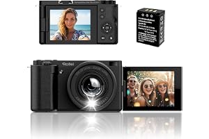 Rollei 64MP 4K Digitalkamera Compactline 10X Flip Screen 10X Optischer Zoom | Fotokamera m