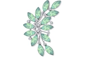 BLING JEWELRY Accessoires Vestimentaires Élégants Grande Fleur Colorée Bouquet De Fleurs Roses Rouges Broche De Revers Pour Femmes Laiton Plaqué Argent