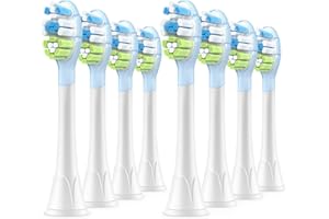 DAILYWHITE Superior Clean Aufsteckbürsten Kompatibel mit Philips Sonicare Elektrische Zahnbürste, 8 Stück, Weiß.